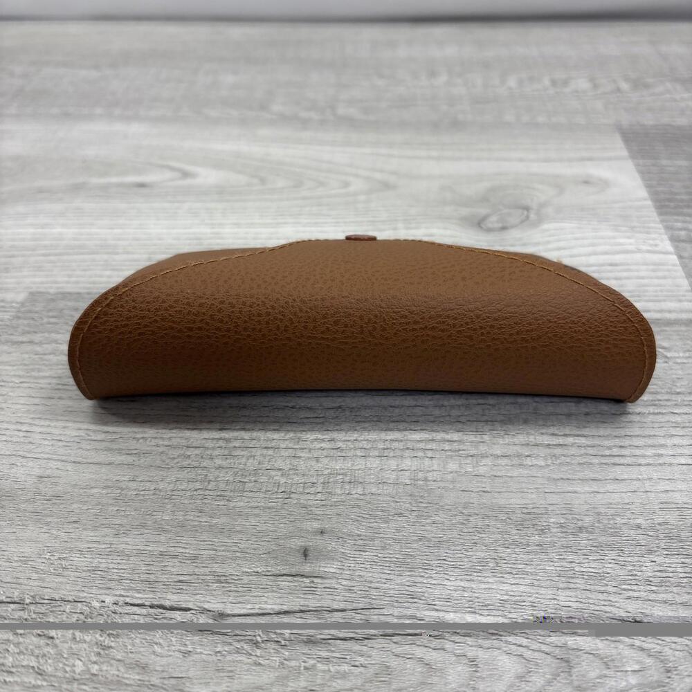 ☀️ Ray Ban Brown 🕶 Sunglasses Snap Case And Gray Cleaning Cloth - Picture 2 of 7